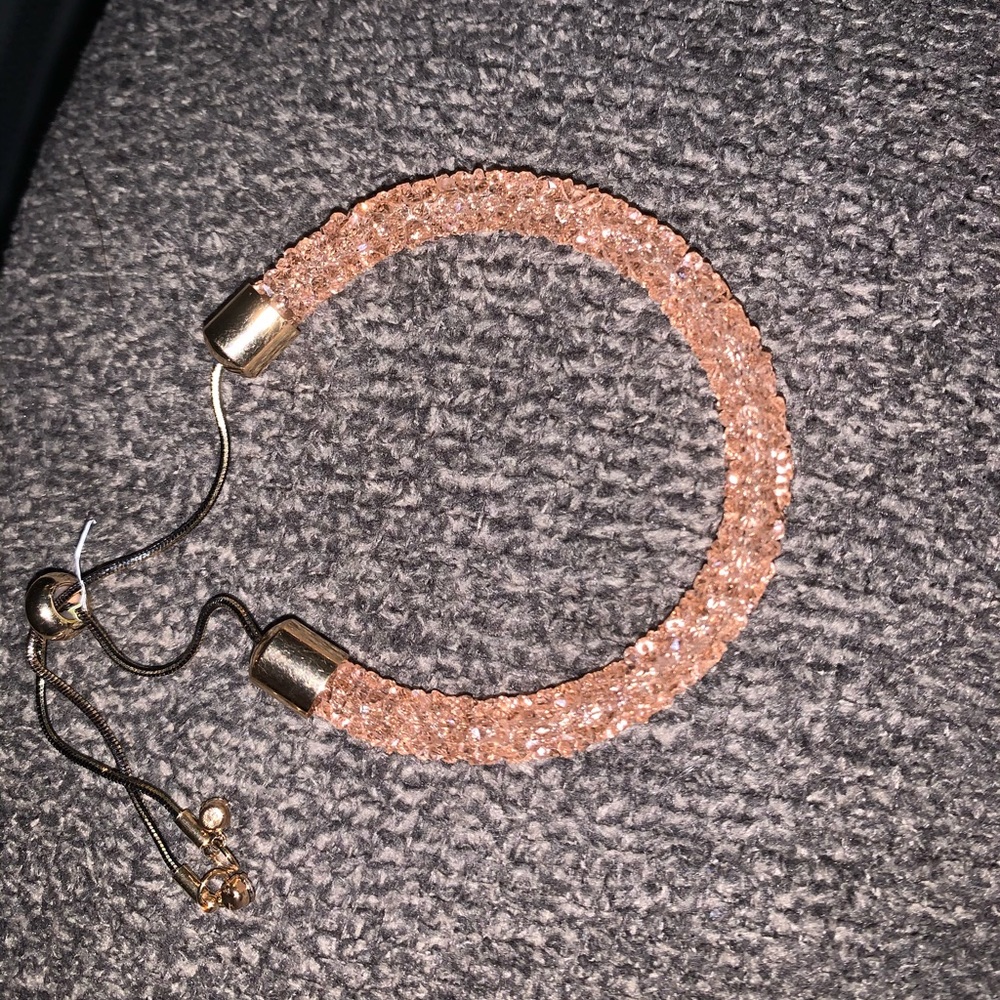 Orange crystal bracelet